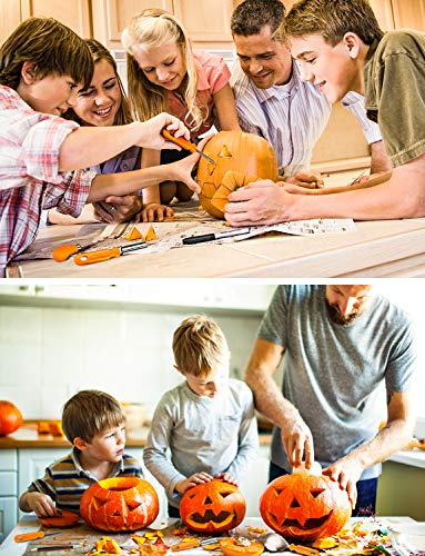 Halloween Pumpkin Carving Tools, Halloween Jack-O-Lanterns 11 Piece Professional Stainless Steel Pumpkin Carving Kit, Pumpkin Cutting Supplies Tools Kit for Adults Kids | The Storepaperoomates Retail Market - Fast Affordable Shopping