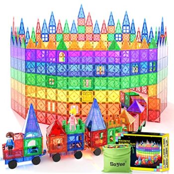 Magnetic Tiles with Cars, Kids Gifts & Toys for 3 Year Old Boys, Educational Toys for Toddlers Kids Age 3-5 4-8, Building Toys Inspire Kids Interest in STEM Learning | The Storepaperoomates Retail Market - Fast Affordable Shopping