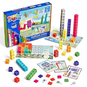 hand2mind MathLink Cubes Numberblocks 1-10 Activity Set, 30 Activities Linked to TV Episodes, Math Cubes, Counting Toys, Base Ten Blocks, Montessori Math, Counters for Kids Math, Kindergarten Toys
