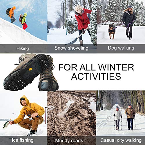 Limm Crampons Ice Traction Cleats XLarge – Lightweight Snow Cleats for Walking on Snow & Ice – Anti Slip Shoe Grips Quickly & Easily Over Footwear – Portable Ice Grippers for Shoes & Boots | The Storepaperoomates Retail Market - Fast Affordable Shopping