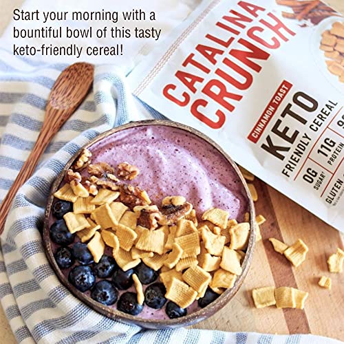 Catalina Crunch Cinnamon Toast Keto Cereal (9Oz Bag) | Low Carb, Sugar Free, Gluten Free | Keto Snacks, Vegan, Plant Based Protein | Breakfast Cereals | Keto Friendly Food | The Storepaperoomates Retail Market - Fast Affordable Shopping