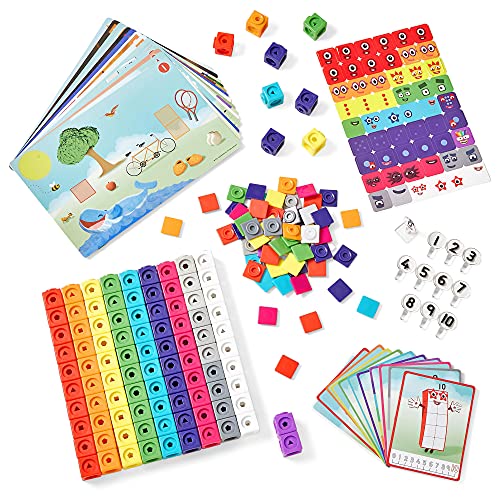 hand2mind MathLink Cubes Numberblocks 1-10 Activity Set, 30 Activities Linked to TV Episodes, Math Cubes, Counting Toys, Base Ten Blocks, Montessori Math, Counters for Kids Math, Kindergarten Toys | The Storepaperoomates Retail Market - Fast Affordable Shopping