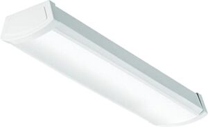 Lithonia Lighting FMLWL 24 840 FMLWL 2-Foot 120 Volt Linear Flush Mount 4000K Cool White LED Wraparound, 1,200 Lumens, 0-10 Volt Dimming, White