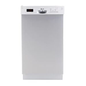 Avanti DWF18V3S Dishwasher 18-Inch Built in with 3 Wash Options and 6 Automatic Cycles, Stainless Steel Construction with Electronic Control LED Display, Low Noise Rating, Metallic