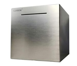 LUSEN Safe Piggy Bank Made of Stainless Stell,Safe Box Money Savings Bank for Kids,Can Only Save The Piggy Bank That Cannot be Taken Out