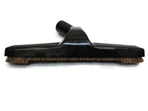 Hardwood Universal Vacuum Cleaner Floor Brush 1 ¼ inch (1.25”) (32mm) Inner Diameter with Horse Hair Soft Bristles 10” Wide Black