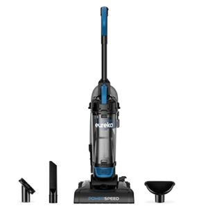 Eureka PowerSpeed Bagless Lightweight Powerful Upright Vacuum Cleaner for Carpet and Hard Floor, Blue