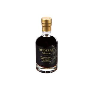 Rodelle Reserve Pure Extract 6.75 Oz Madagascar Bourbon Double Fold Aged With French Oak Contains Gourmet Bean Gift Box Included, vanilla