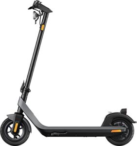 NIU KQi2 Electric Scooter for Adults – 300W Power, Upto 25 Miles Long Range, Max Speed 17.4MPH, 10” Tubeless Tires, Dual Brakes, Portable Folding Commuting E Scooter, UL Certified – Gray