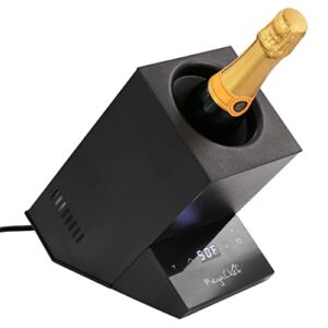 MegaChef Wine Chiller Electric, Single Bottle, Black