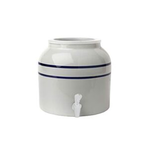 New Wave Enviro Porcelain Water Dispenser, Classic Blue Stripe