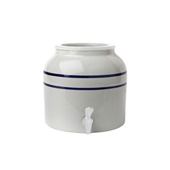 New Wave Enviro Porcelain Water Dispenser, Classic Blue Stripe | The Storepaperoomates Retail Market - Fast Affordable Shopping