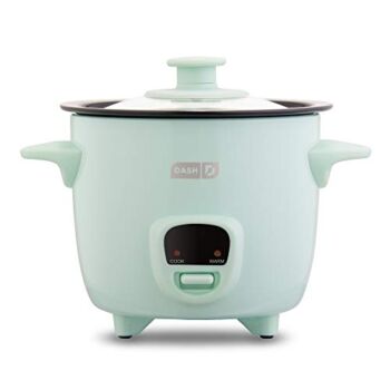 DASH Mini Rice Cooker Steamer with Removable Nonstick Pot, Keep Warm Function & Recipe Guide, 2 cups, for Soups, Stews, Grains & Oatmeal – Aqua | The Storepaperoomates Retail Market - Fast Affordable Shopping