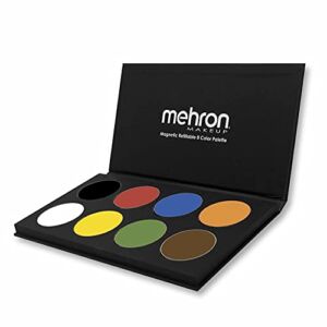 Mehron Makeup Paradise AQ Face & Body Paint 8 Color Palette (Basic) – Face, Body, SFX Makeup Palette, Special Effects, Face Painting Palette for Art, Theater, Halloween, Parties and Cosplay
