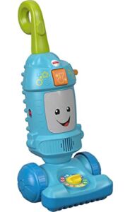 Fisher-Price Laugh & Learn Toddler Toy Vacuum, Push Toy with Lights Music and Educational Songs, Light-Up Learning