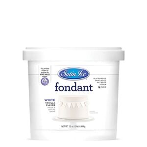Satin Ice White Fondant, Vanilla, 2 Pounds