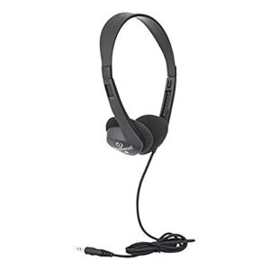 Egghead EGG-Iag-1000FA-BK-SO-20 Heavy-Duty Stereo School Headphones W/Tangle-Free Cord (Pack of 20)-, Black