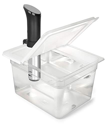 EVERIE Sous Vide Container 12 Quart EVC-12 with Collapsible Hinged Lid Compatible with Anova Nano or AN500-US00, Also Fits Instant Pot | The Storepaperoomates Retail Market - Fast Affordable Shopping
