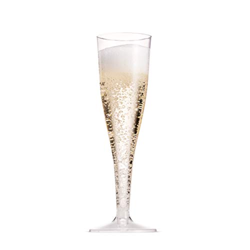 100 Pack Plastic Champagne Flutes 5 Oz Clear Plastic Toasting Glasses Disposable Wedding Thanksgiving Party Cocktail Cups | The Storepaperoomates Retail Market - Fast Affordable Shopping