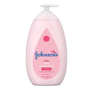 Johnson’s Moisturizing Pink Baby Lotion with Coconut Oil, 27.1 fl. oz