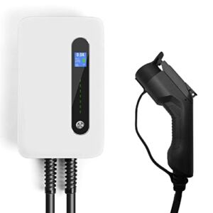Lectron 240V 40 Amp Level 2 Electric Vehicle (EV) Charging Station, with 20ft/6m J1772 Cable and NEMA 14-50 Plug – EVSE 9.6kW – Compatible with All SAE J1772 Electric Vehicles