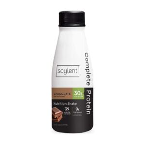 Soylent Complete Protein Gluten-Free Vegan Protein Meal Replacement Shake, Chocolate, 11 Oz (Pack of 12)