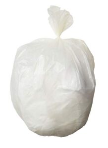 AmazonCommercial 8 Gallon Trash Bag, High Density 0.35 mil, Twist Tie, Vanilla Scent, Commercial Garbage Bag – 90 Count