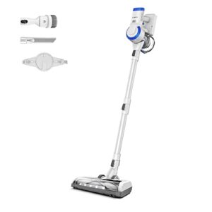 Tineco A10 Essentials Cordless Stick Vacuum Cleaner, Lightweight and Quiet,LED Headlights, Powerful Handheld Vacuum for Hard Floor Carpet with Attachments, Wall-Mounted Dock