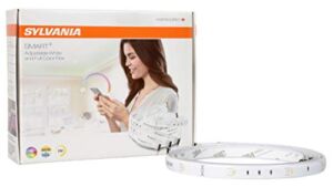 SYLVANIA Smart ZigBee Flex Strip, RGBW Full Color and Tunable White Starter Kit, Works with SmartThings, Wink, and Amazon Echo Plus, Hub Needed for Alexa and Google Assistant – 1 Pack