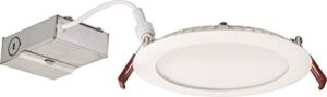 Lithonia Lighting WF6 LED 30K MW M6 13W Ultra Thin 6″ Dimmable LED Recessed Ceiling Light, 3000K, White