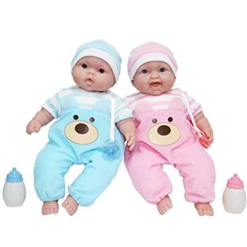 Twins 13″ Realistic Soft Body Baby Dolls | JC Toys – Berenguer Boutique | Twins Gift Set with Removable Outfits and Accessories | Pink and Blue | Caucasian | Ages 2+ | The Storepaperoomates Retail Market - Fast Affordable Shopping