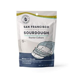 Cultures for Health San Francisco Sourdough Starter | Heirloom Style Dehydrated Culture for Baking Sourdough Bread | Perfect for Pancakes, Biscuits, Pretzels, & More | Non-GMO Prebiotic Artisan Bread