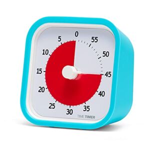 TIME TIMER 60 Minute MOD Education Edition ⁠— Visual Timer with Desktop Software for Kids Classroom Learning, Teachers Desk Clock, Study Tool and Office Meetings with Silent Operation (Sky Blue)