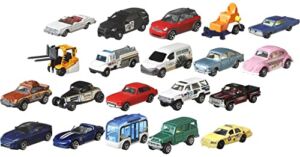 Matchbox Cars, 1:64 Scale Toy Cars, Buses and Trucks for Kids and Collectors, Set of 20, Styles May Vary​​