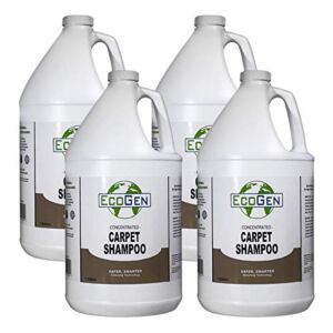 EcoGen ECOCSH-GCS Professional Strength Carpet Shampoo, Concentrated, 1 gal (Pack of 4)