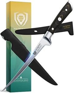 DALSTRONG Fillet Knife – 7″ Flexible Blade – Gladiator Series – German HC Steel – G10 Handle – w/ Two Sheaths – NSF Certified