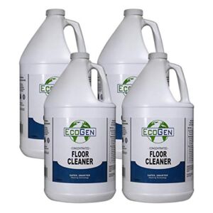 EcoGen ECOFLR-GCS Commercial Floor Cleaner Concentrate, Unscented, gal (Case of 4)