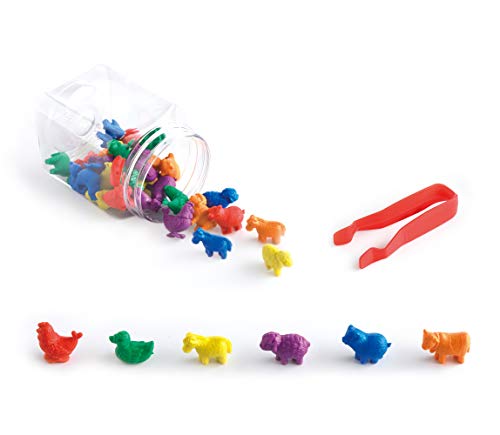 edxeducation – 13204 Farm Animal Counters – Mini Jar Set of 36 – Learn Counting, Colors, Sorting and Sequencing – Math Manipulative for Kids | The Storepaperoomates Retail Market - Fast Affordable Shopping