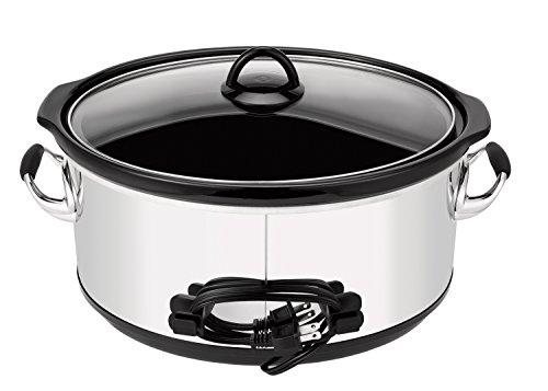 Crockpot 7 Quart Slow Cooker with Programmable Controls and Digital Timer, Polished Platinum | The Storepaperoomates Retail Market - Fast Affordable Shopping