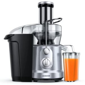 Acezoe Centrifugal Juicer Machines vegetable and fruit, Juicer Extractor with 3″ Feed Chute, Power Juicers with 1300W&304 Stainless-steel Filter, Best Seller Juicer 2022 with High Juice Yield, Easy to Clean&BPA-Free, Dishwasher Safe, Included Brush
