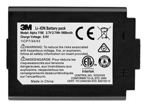 3M ALPHA1100 Rechargeable Li-Ion Battery Pack for 3M WorkTunes Wireless, Peltor Sport Tactical