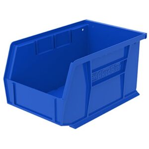 Akro-Mils 30237 AkroBins Plastic Storage Bin Hanging Stacking Containers, (9-Inch x 6-Inch x 5-Inch), Blue, (12-Pack), Model Number: 30237BLUE