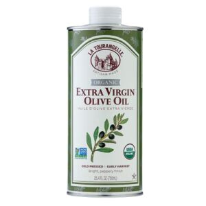 La Tourangelle, Organic Extra Virgin Olive Oil, Cold-Pressed High Antioxidant Picual Olives From Spain, 25.4 fl oz