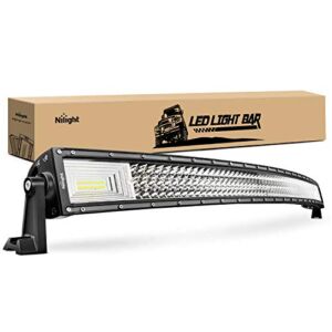 Nilight – 18015C-A LED Light Bar 52Inch 783W Curved Triple Row Flood Spot Combo Beam Led Bar 78000LM Driving Lights Boat Lights Led Off Road Lights for Trucks, 2 Years Warranty