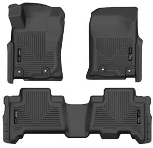 Husky Liners Weatherbeater Series | Front & 2nd Seat Floor Liners – Black | 99571 | Fits 2014-2022 Lexus GX460, 2013-2022 Toyota 4Runner 3 Pcs