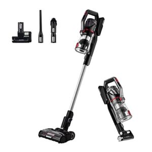 EUREKA Lightweight Cordless Vacuum Cleaner with LED Headlights,450W Powerful BLDC Motor Convenient Stick and Handheld Vac, Removable Battery for Multi-Flooring Deep Clean, Altitude pro, Red