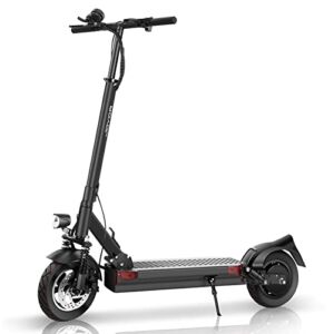 JOYOR Y7-S Electric Scooter for Adults, Max 31 MPH and 43.5-56 Miles Long-Range, Dual Suspension, 10 Inch Off-Road Tires Foldable Electric Scooter for Commute and Travel – Black