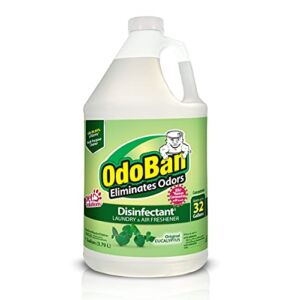OdoBan Multipurpose Cleaner Concentrate, 1 Gal, Original Eucalyptus Scent – Odor Eliminator, Disinfectant, Flood Fire Water Damage Restoration