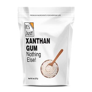 It’s Just – Xanthan Gum, 8oz, Keto Baking, Non-GMO, Thickener for Sauces, Soups, Dressings, Packaging in USA