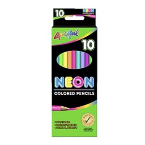 Liqui-Mark Colored Pencils, Assorted Neon Colors, Set of 10